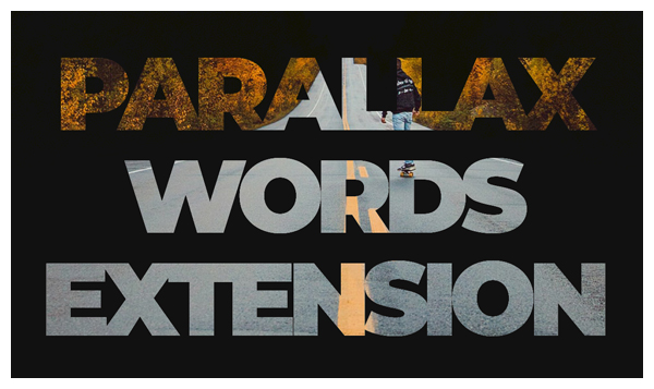 parallax words joomla extension