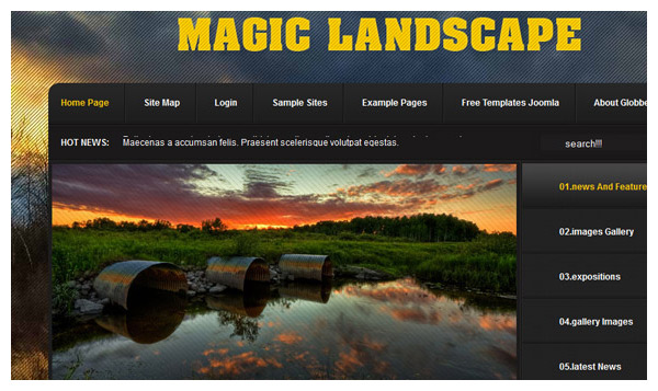 magic landscape joomla template
